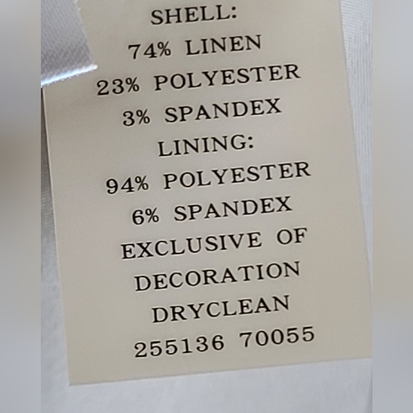 COPY - Linen Blend Ann Taylor Skirt Suit with Bow Detail - Picture 6 of 9